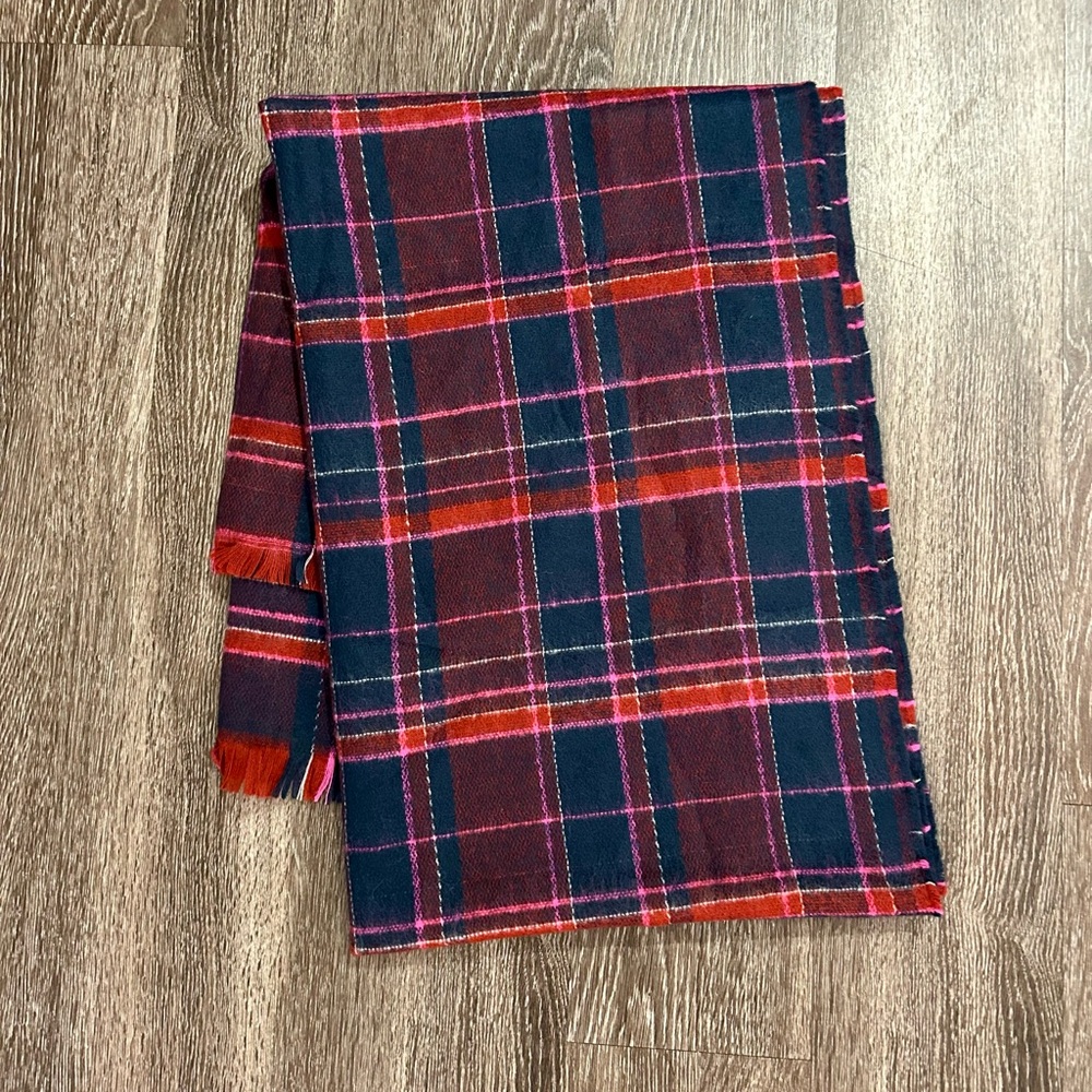 LOFT Plaid Blanket Scarf NWT